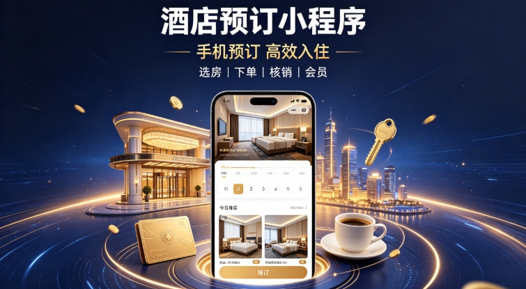 酒店自营预订小程序定制开发实战案例｜替换词本地门店私域小程序开发运营全解析
