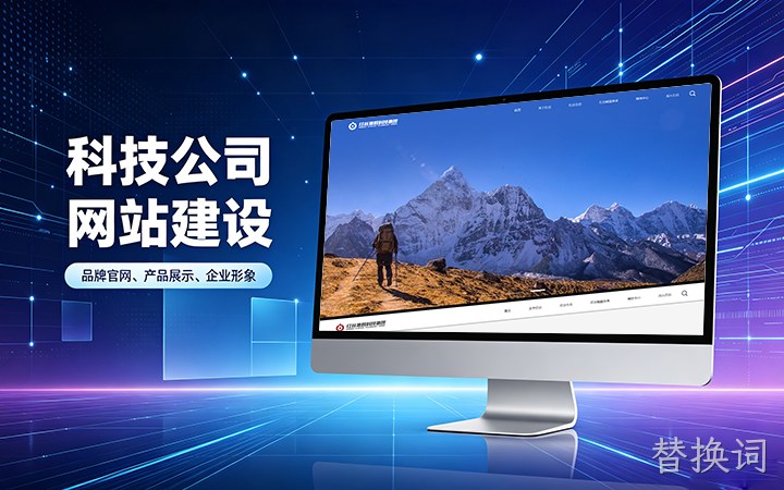 替换词科技公司官网建设_互联网企业品牌网站设计制作
