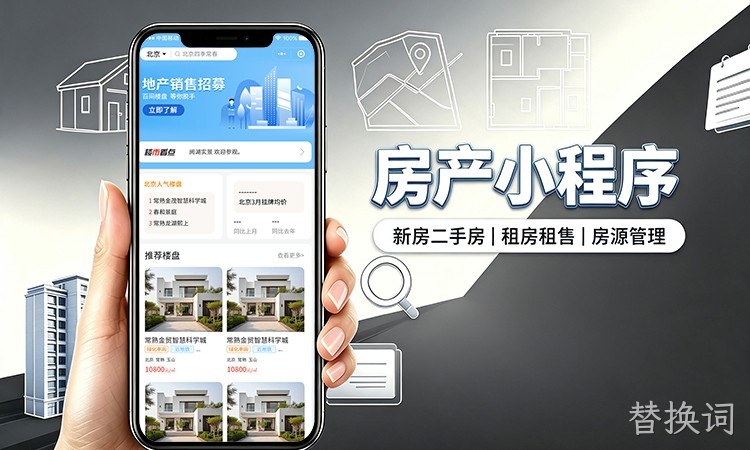 房产小程序开发_二手房租房新房房源展示系统定制